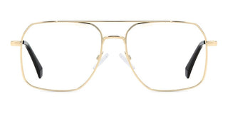 Polaroid Pld D554 Unisex Gold Geometric Eyeglasses