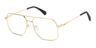 Polaroid Pld D554 Unisex Gold Geometric Eyeglasses