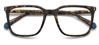 Polaroid Pld D580 Men Havana Squared Eyeglasses