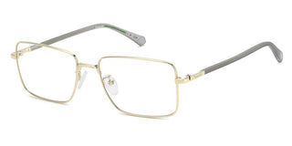 Polaroid Pld D582/g Men Gold Rectangle Eyeglasses