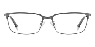 Polaroid Pld D583/g Men Ruthenium Rectangle Eyeglasses