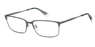 Polaroid Pld D583/g Men Ruthenium Rectangle Eyeglasses