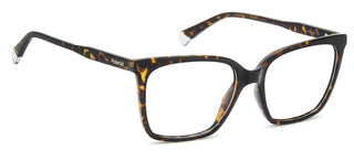 Polaroid Pld D588 Women Havana Squared Eyeglasses