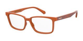 Polaroid Pld D844 Unisex Orange Rectangle Eyeglasses