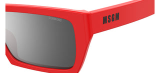 Polaroid PLD MSGM 1/G men Red Geometric Sunglasses