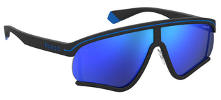 Polaroid PLD MSGM 2/G unisex Black Shield Sunglasses