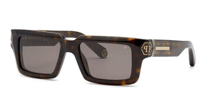 Philipp Plein PLEIN DARK SHAPES SPP044M unisex Havana Squared Sunglasses