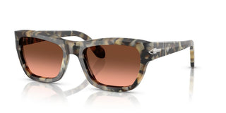 Persol Po 0091s Unisex Havana Squared Sunglasses