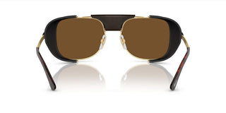 Persol PO 1013SZ men Gold Geometric Sunglasses