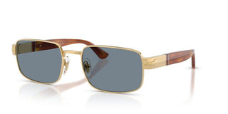 Persol PO 1022S unisex Gold Rectangle Sunglasses