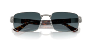 Persol PO 1022S unisex Ruthenium Rectangle Sunglasses