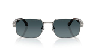 Persol PO 1022S unisex Ruthenium Rectangle Sunglasses