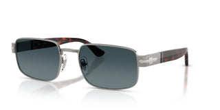 Persol PO 1022S unisex Ruthenium Rectangle Sunglasses