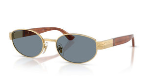 Persol PO 1024S unisex Gold Oval Sunglasses