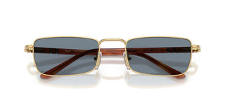 Persol PO 1025S unisex Gold Rectangle Sunglasses