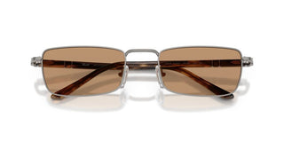 Persol Po 1025s Unisex Ruthenium Rectangle Sunglasses