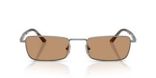 Persol Po 1025s Unisex Ruthenium Rectangle Sunglasses