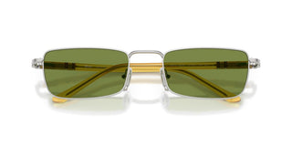 Persol Po 1025s Unisex Silver Rectangle Sunglasses