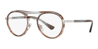 Persol PO 2485V unisex Grey Round Eyeglasses