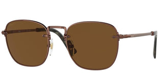 Persol PO 2490S men Brown Geometric Sunglasses