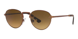 Persol PO 2491S unisex Brown Round Sunglasses