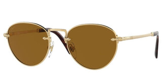 Persol PO 2491S unisex Gold Round Sunglasses