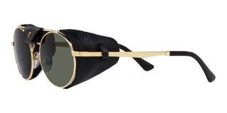 Persol PO 2496SZ unisex Gold Round Sunglasses