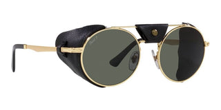 Persol PO 2496SZ unisex Gold Round Sunglasses