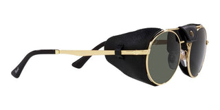 Persol PO 2496SZ unisex Gold Round Sunglasses