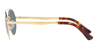 Persol PO 2496S unisex Gold Round Sunglasses