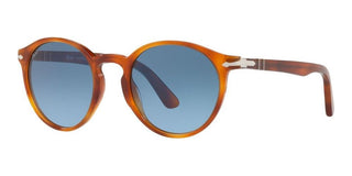 Persol PO 3171S men Brown Round Sunglasses