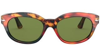Persol PO 3250S women Havana Geometric Sunglasses