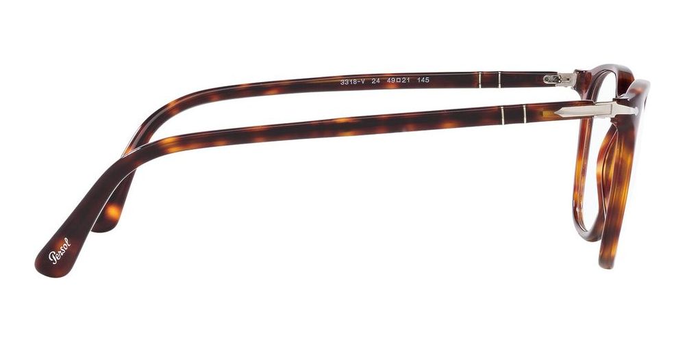 Persol PO 3318V unisex Havana Squared Eyeglasses – Otticanet USA