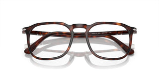 Persol PO 3337V unisex Havana Geometric Eyeglasses