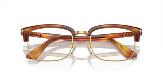 Persol PO 3340V unisex Brown Geometric Eyeglasses
