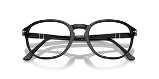 Persol Po 3343v Unisex Black Geometric Eyeglasses