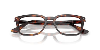 Persol PO 3382V unisex Havana Squared Eyeglasses