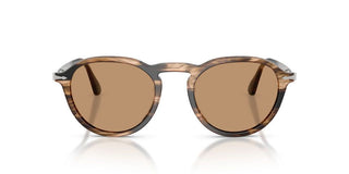 Persol PO 3383S unisex Havana Round Sunglasses