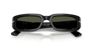 Persol Po 3385s Unisex Black Rectangle Sunglasses