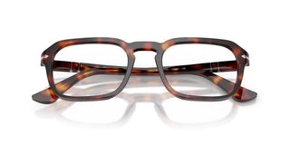 Persol PO 3390V unisex Havana Geometric Eyeglasses