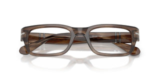 Persol Po 3399v Unisex Brown Rectangle Eyeglasses