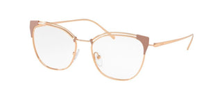 Prada PRADA FULL METAL TEMPLE PR 62UV women Rose gold Cat Eye Eyeglasses