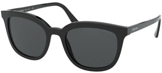 Prada PRADA HERITAGE PR 03XS women Black Squared Sunglasses