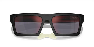 Prada Linea Rossa PRADA LINEA ROSSA SPS 02ZSU men Black Geometric Sunglasses