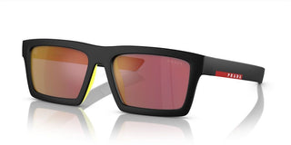 Prada Linea Rossa PRADA LINEA ROSSA SPS 02ZSU men Black Geometric Sunglasses
