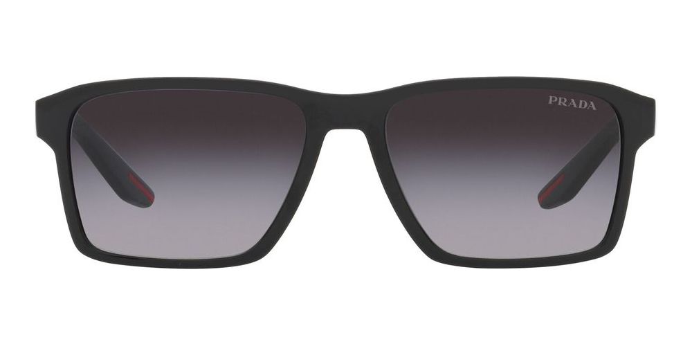 Prada Linea Rossa PRADA LINEA ROSSA SPS 05YS men Black Geometric Sunglasses Otticanet USA