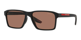 Prada Linea Rossa PRADA LINEA ROSSA SPS 05YS men Brown Geometric Sunglasses