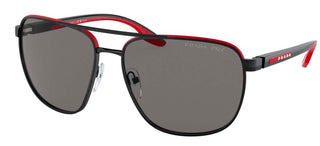 Prada Linea Rossa PRADA LINEA ROSSA SPS 50YS men Black Pilot Sunglasses