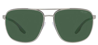 Prada Linea Rossa PRADA LINEA ROSSA SPS 50YS men Ruthenium Pilot Sunglasses