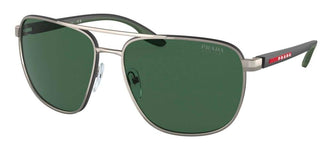 Prada Linea Rossa PRADA LINEA ROSSA SPS 50YS men Ruthenium Pilot Sunglasses